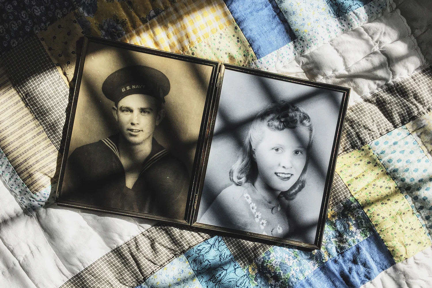   Nathan Armes . October 8, 2016. Portraits of my mam-maw &amp; pap-paw, William Jesse Wallace and Helen Conley Norton Wallace, circa 1944-1945. My pap-paw was in the US Navy and served on the USS Wisconsin (BB-64) during WWII in a 16-inch gun crew. 