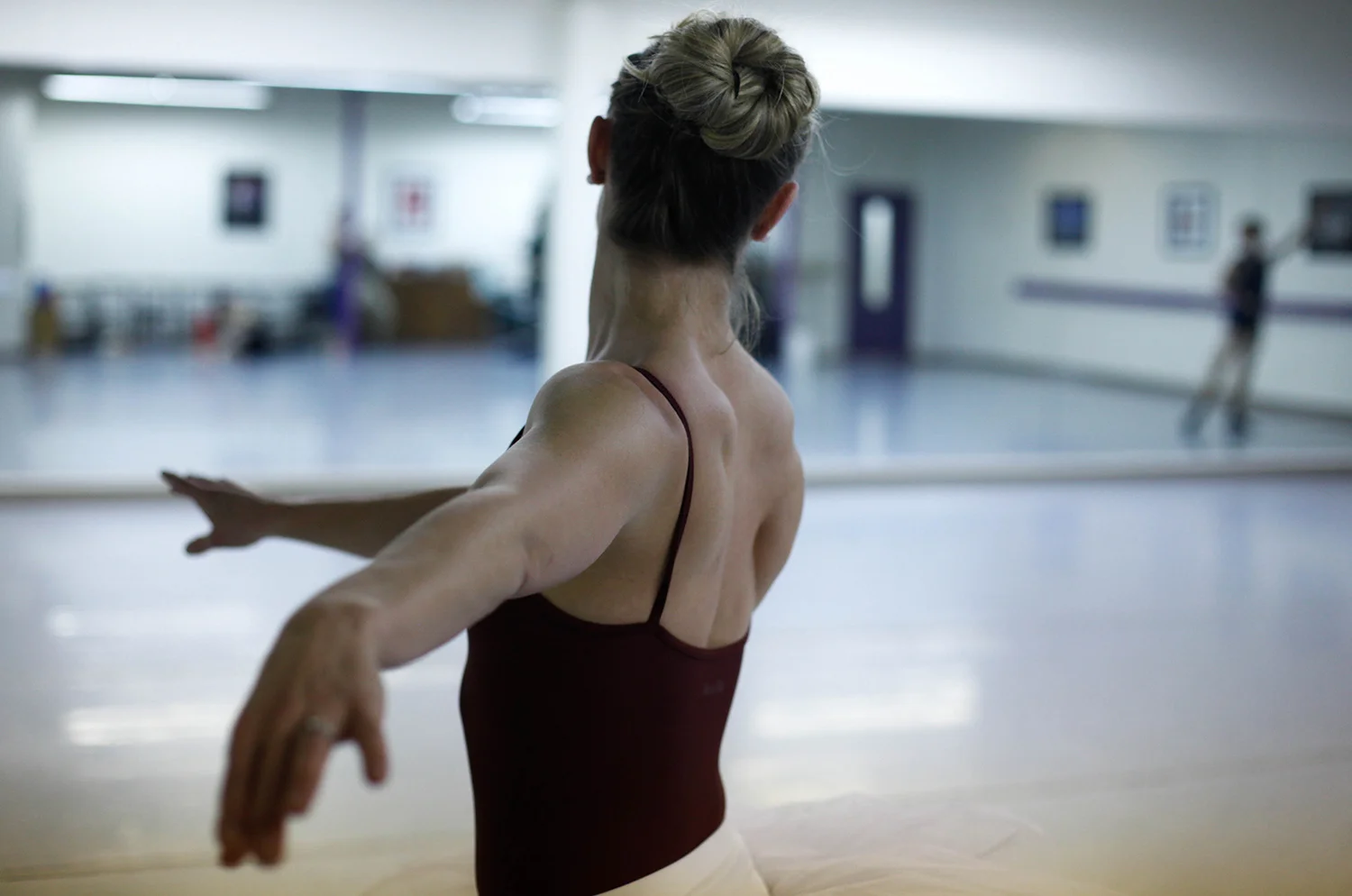 Maura Friedman / Chattanooga Times Free Press . November 12, 2014. Members of the Chattanooga Ballet rehearse. Chattanooga, Hamilton County, Tennessee.