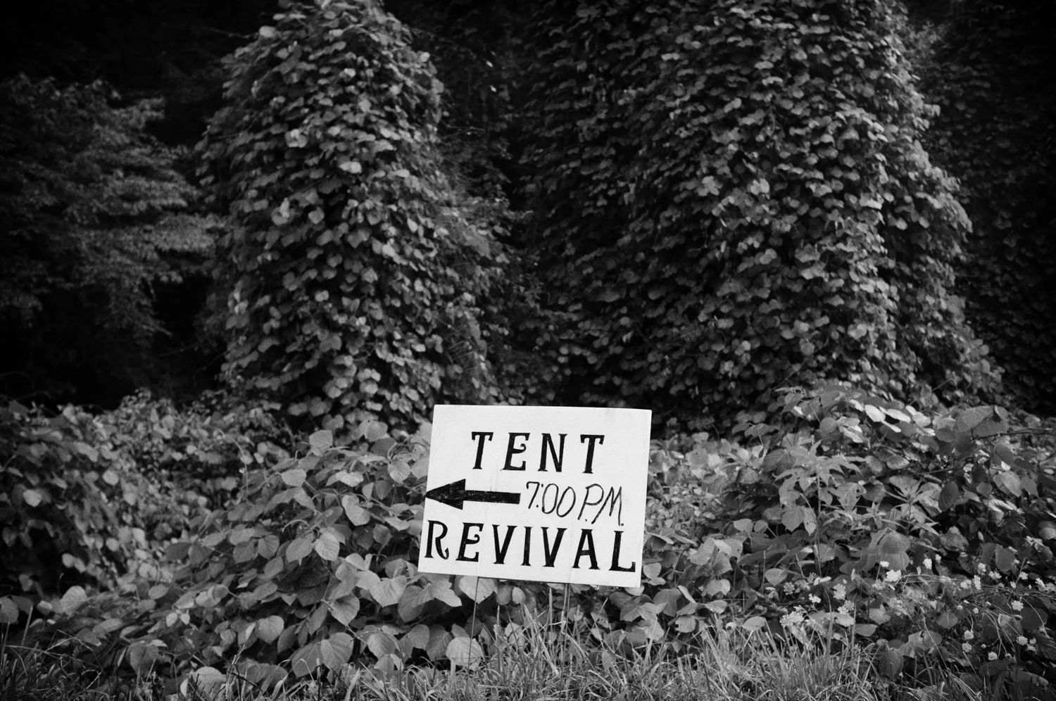 Roger May . August 2, 2014. Tent revival in Baisden, Mingo County, West Virginia.
