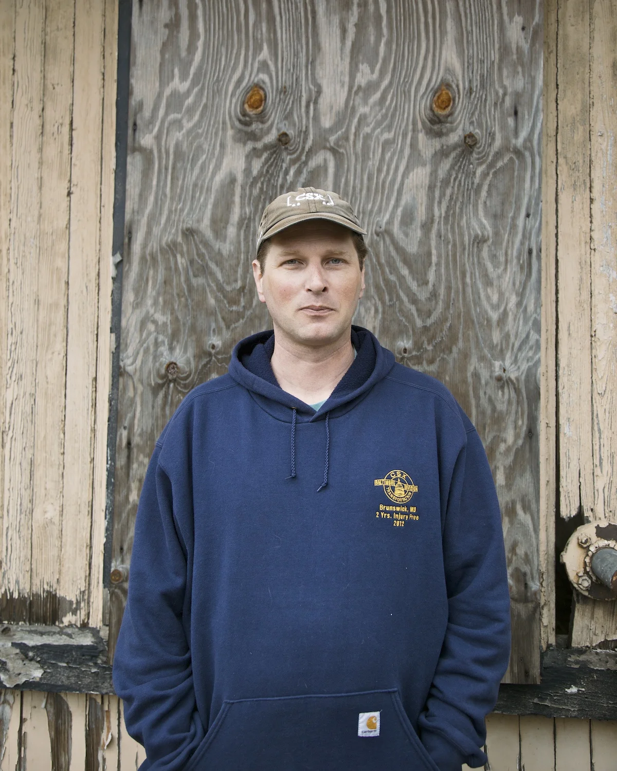 Kristian Thacker . March 29, 2014. Robert Brozstowksi, CSX Conductor, Harpers Ferry, Jefferson County, West Virginia.
