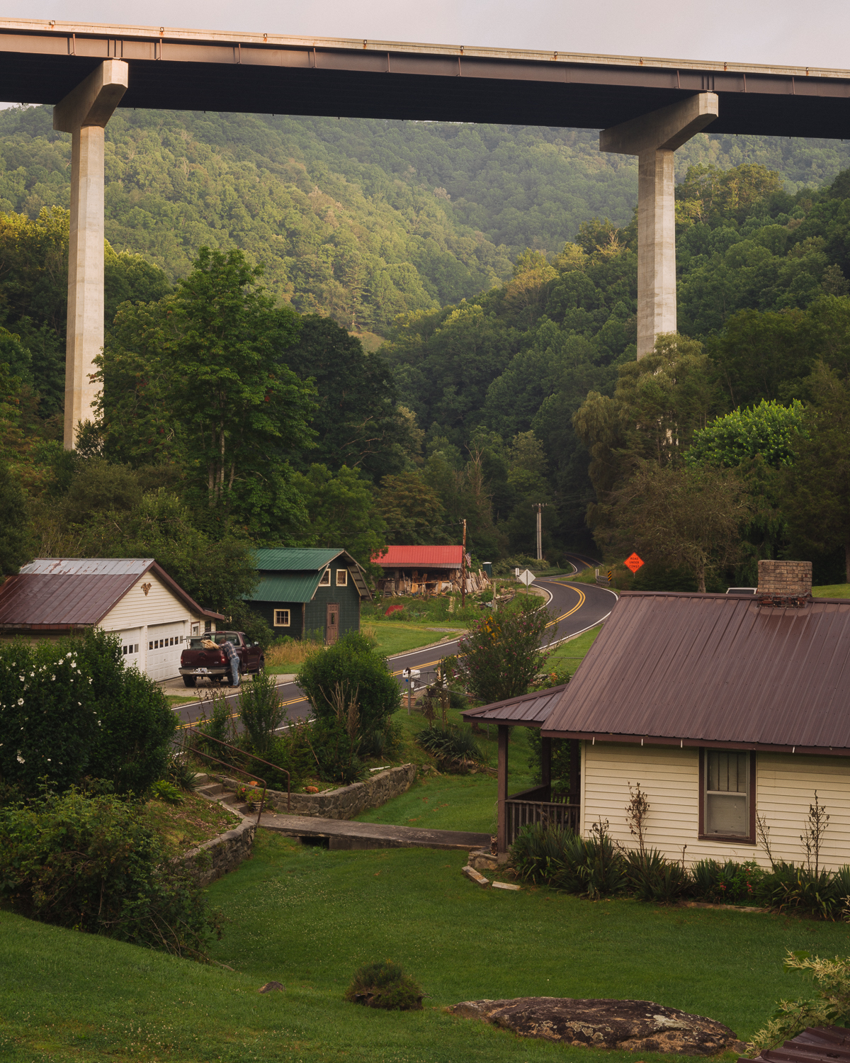 Justin Hamel . July 13, 2017. Mars Hill, Madison County, North Carolina.