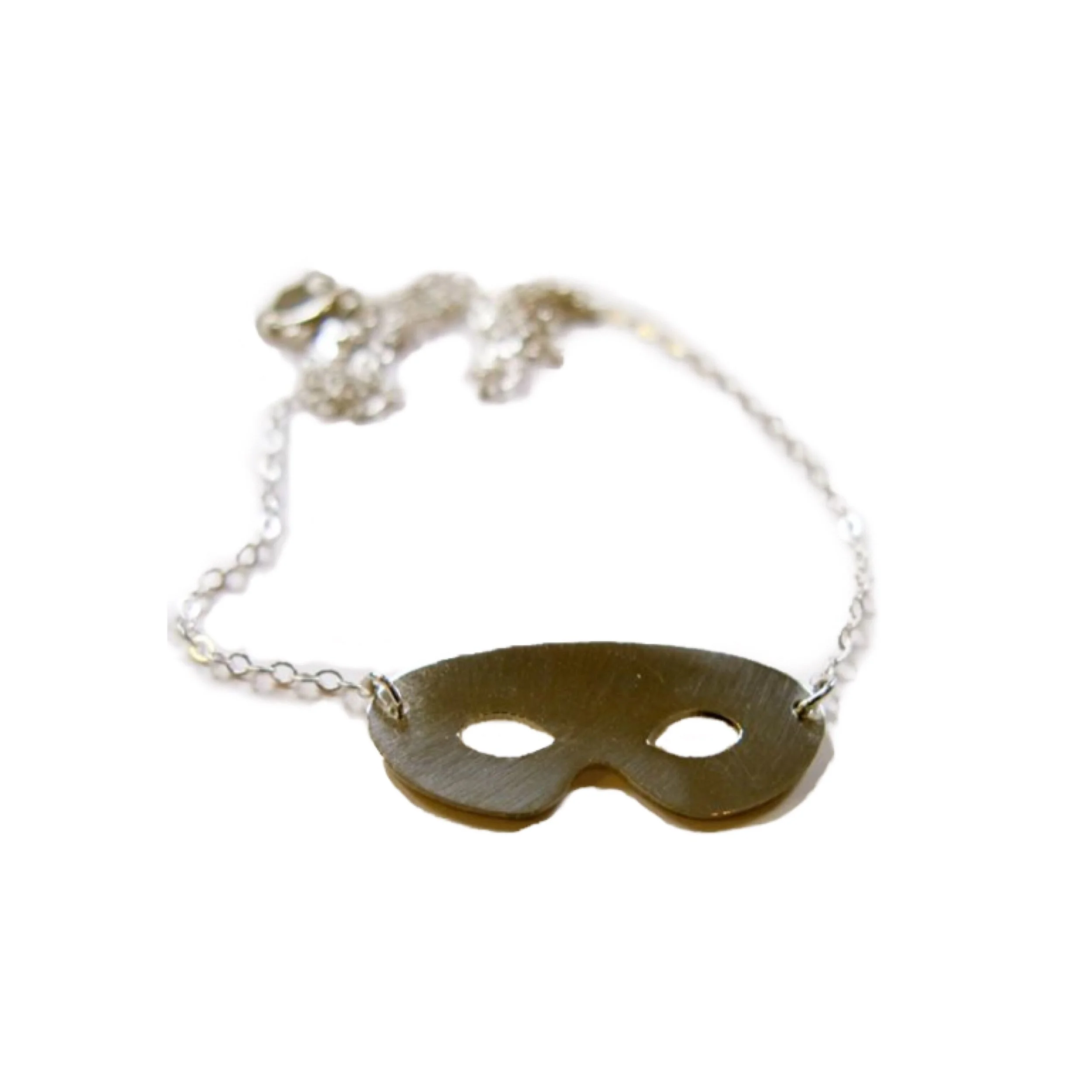 Sterling Silver Mask Necklace