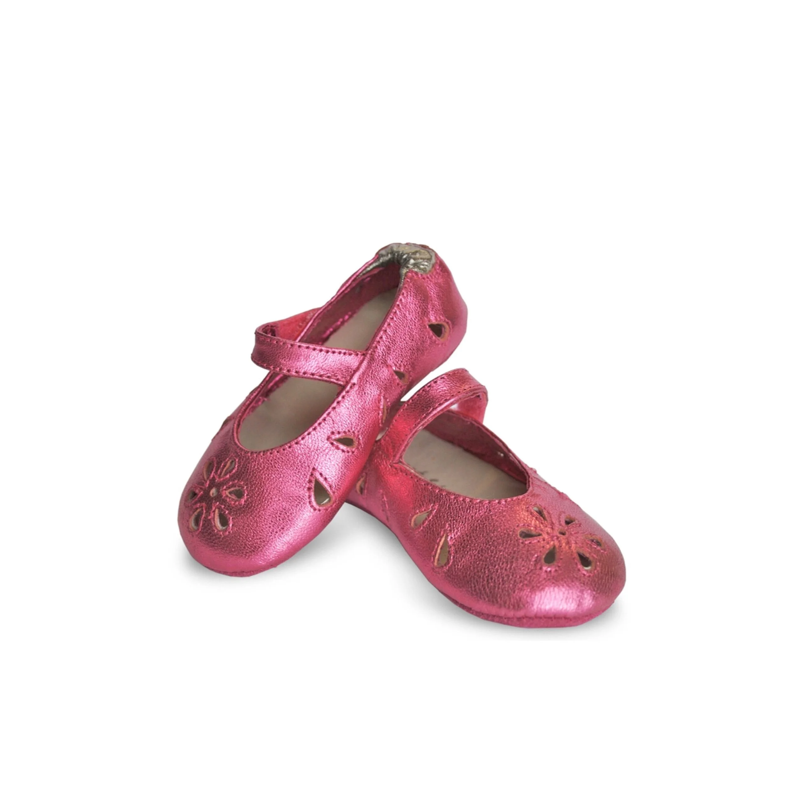 Metallic Pink Mary Janes