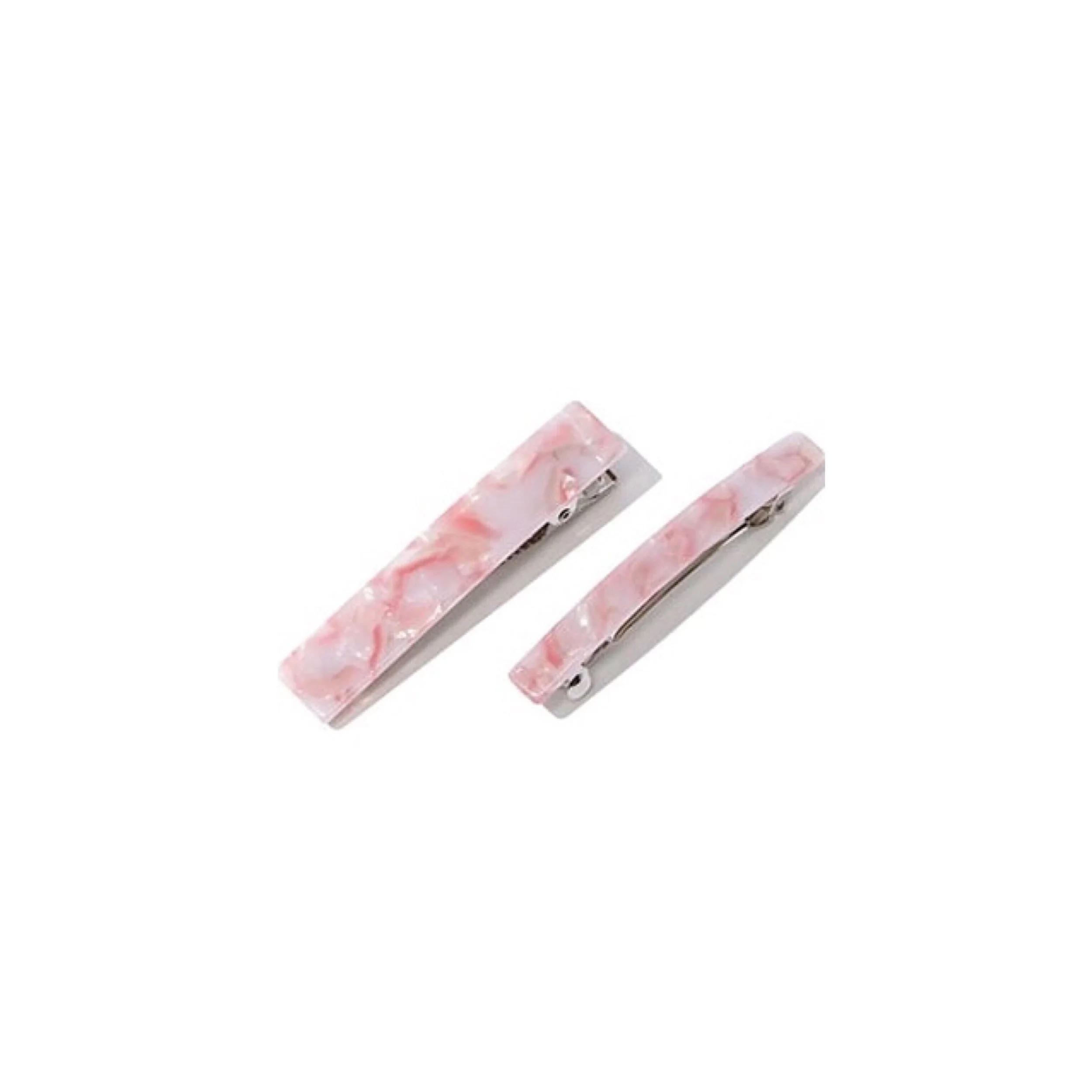 Rose Marble Hair Clips