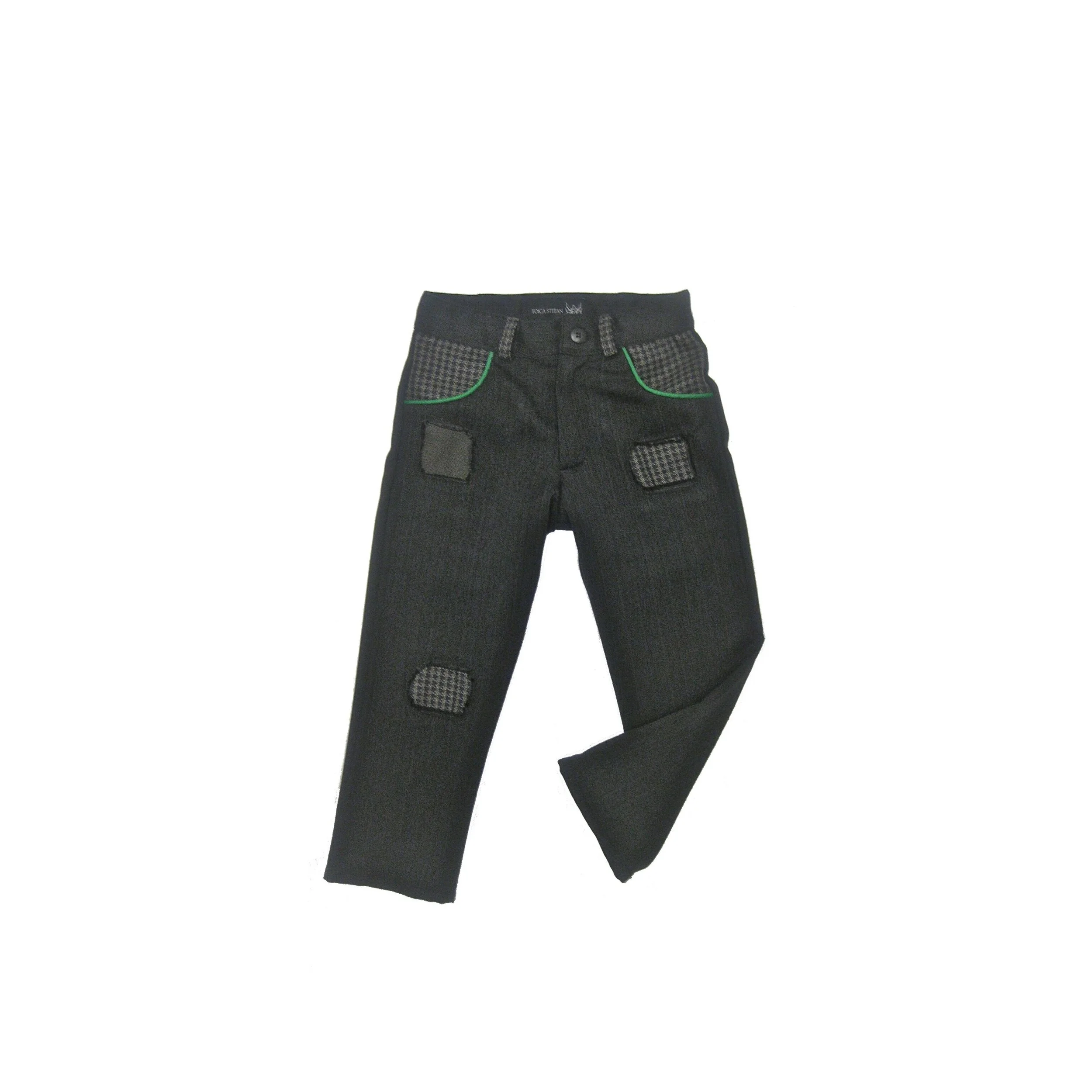 Pinstripe Patchwork Pants