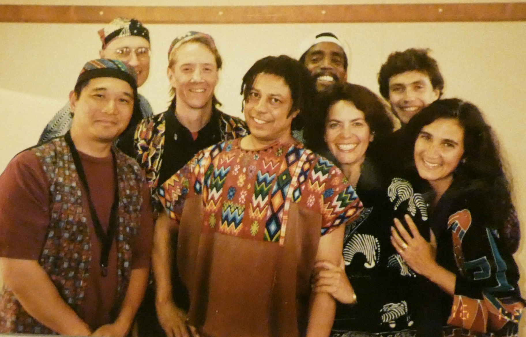 A fabulous crew of musicians for our gig at Denver's Botanic Gardens. From left, Glenn Nitta, Mark Harris, Gordon Kennedy, Chico Meira, Carlton Bacon, Rebecca Martin, Mark McCoin and Lois.