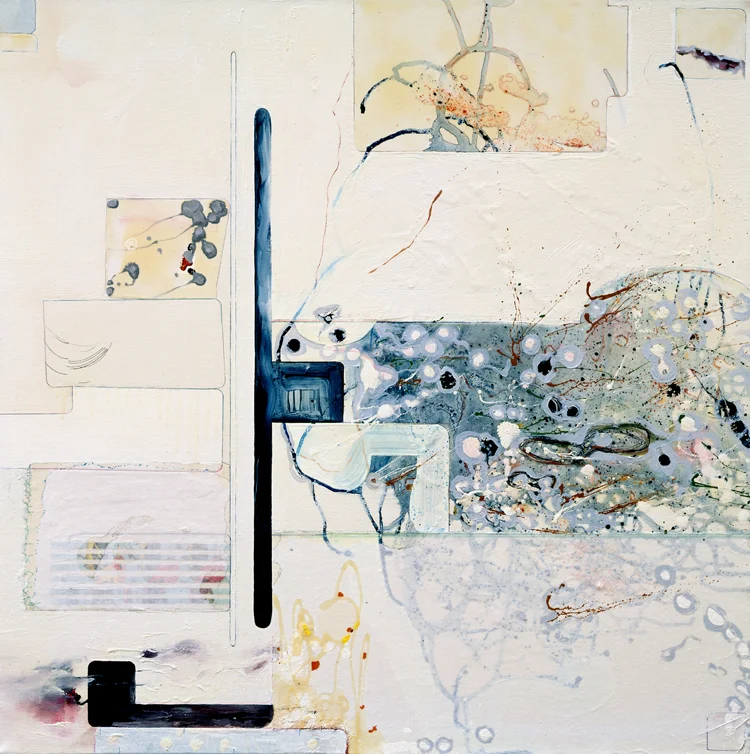 Brainhatch, 2004, Oil and Mixed Media on Canvas, 36"x36" Unavailable