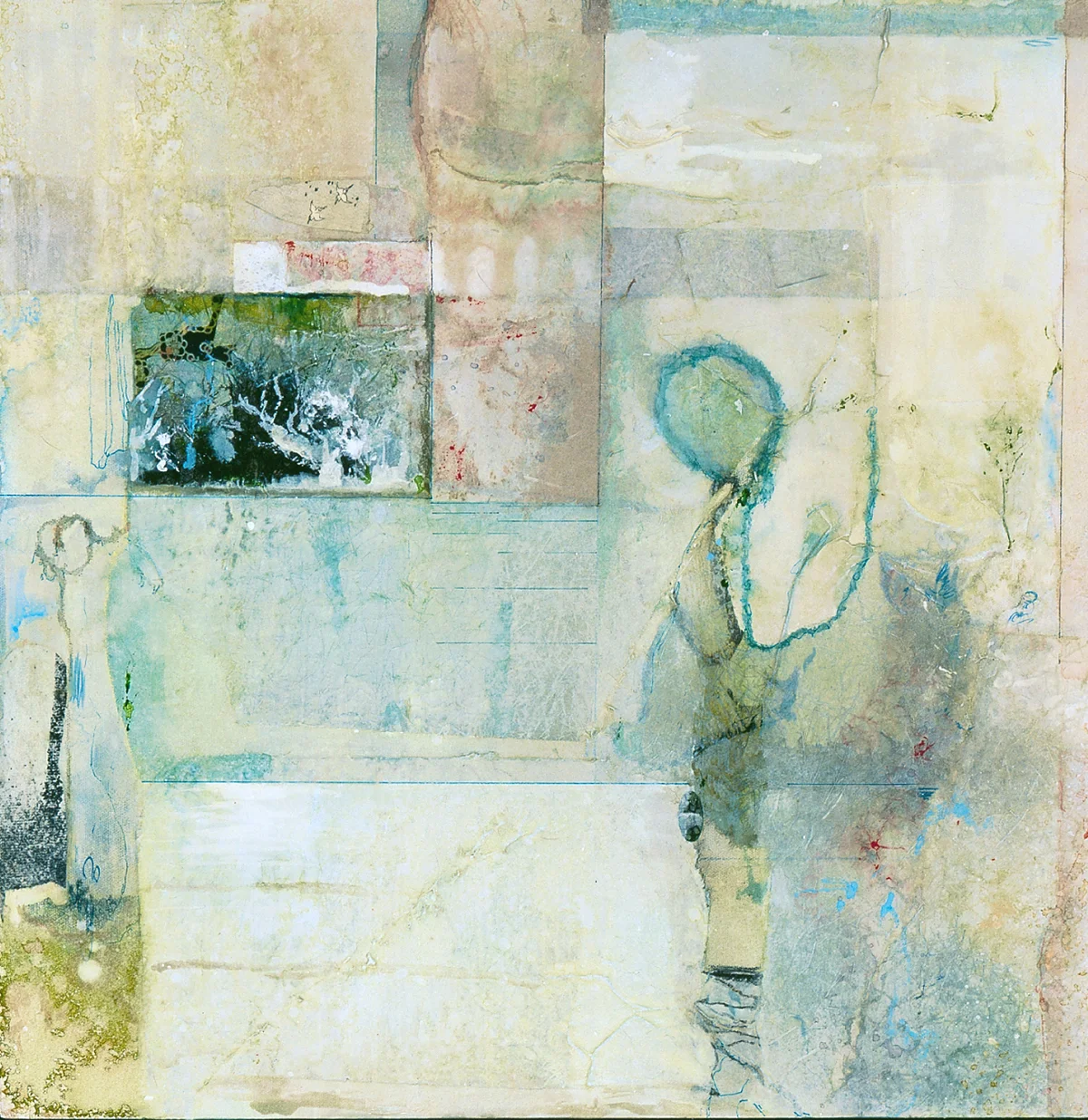 Epilog, 2005, Oil and Mixed Media on Canvas, 24"x24", Private Collection, Denver, CO