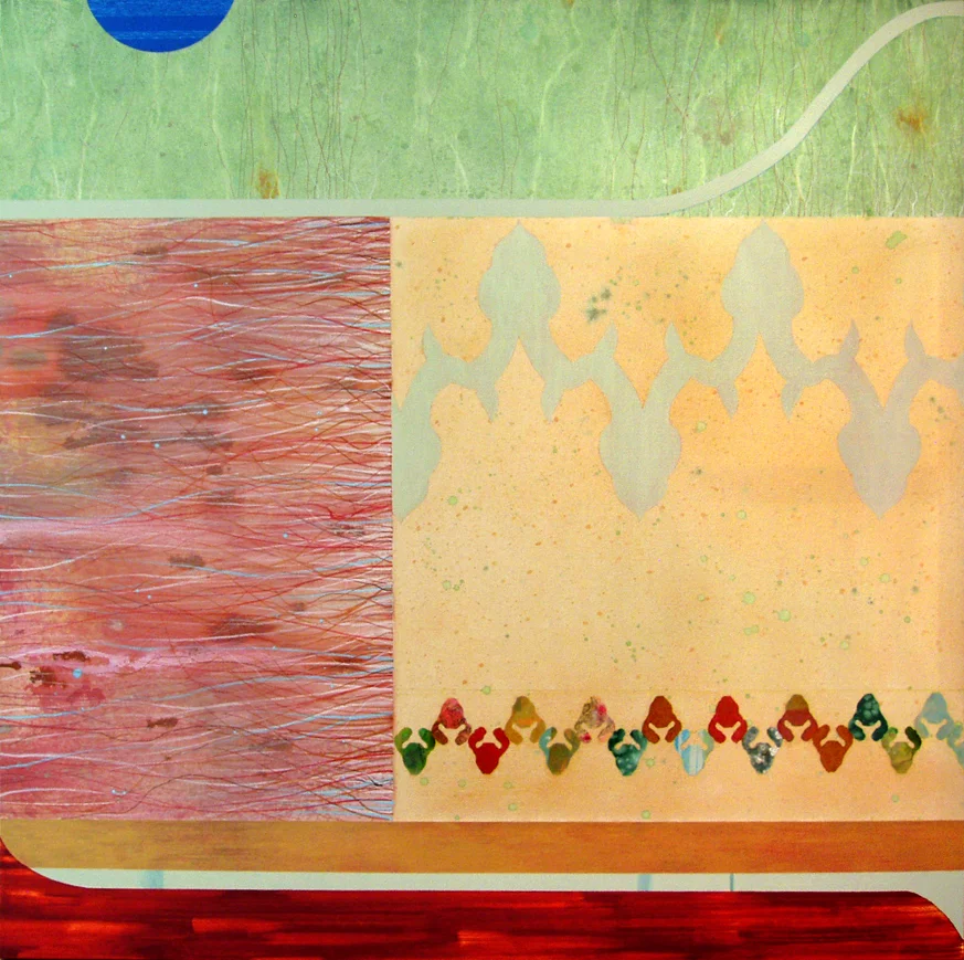 Temperature, 2009, Oil & Mixed Media on Linen, 48"x48" Private Collection, Columbus, OH
