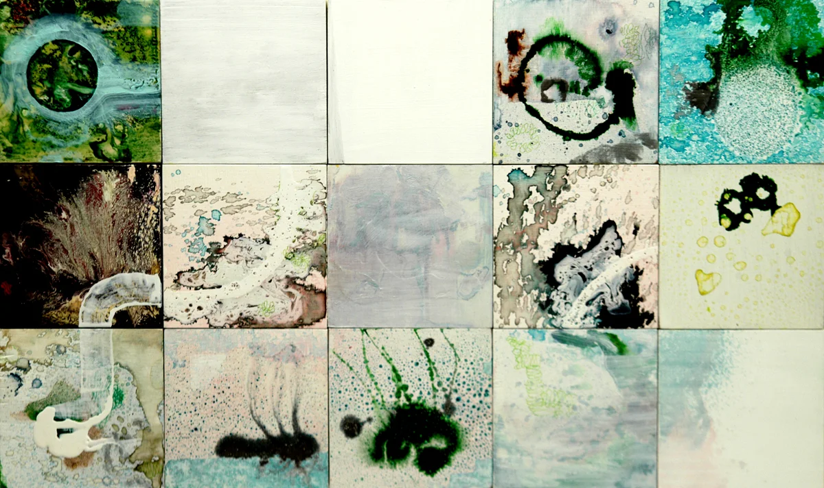 Aging Moon, 2010, Mixed Media on Panel, 18"x30" Private Collection, Greensboro, NC