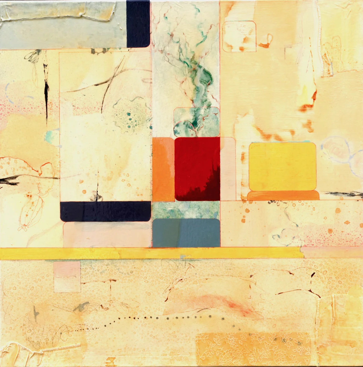 Forecast, 2007, Oil & Mixed Media on Canvas, 20"x20" Unavailable