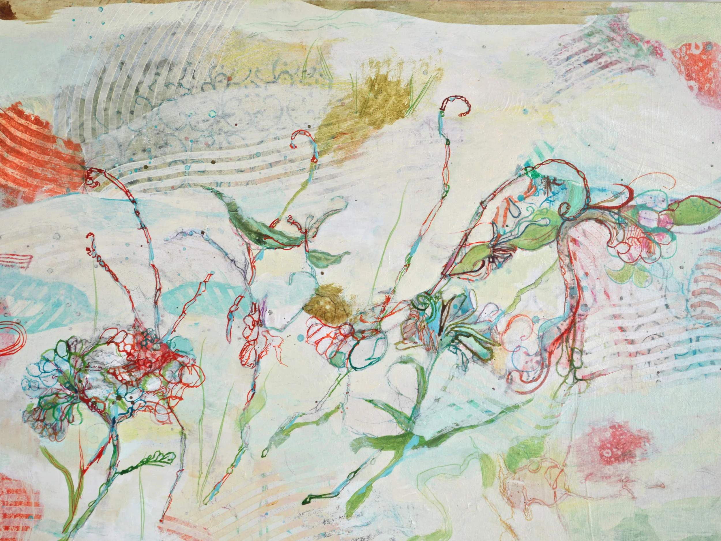 Procession, 2014, Acrylic on Panel, 18"x24" Private Collection, Columbus, OH