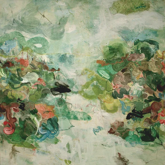 Feverfew, 2010, Acrylic on Canvas, 30"x30" Private Collection, Grand Rapids, MI