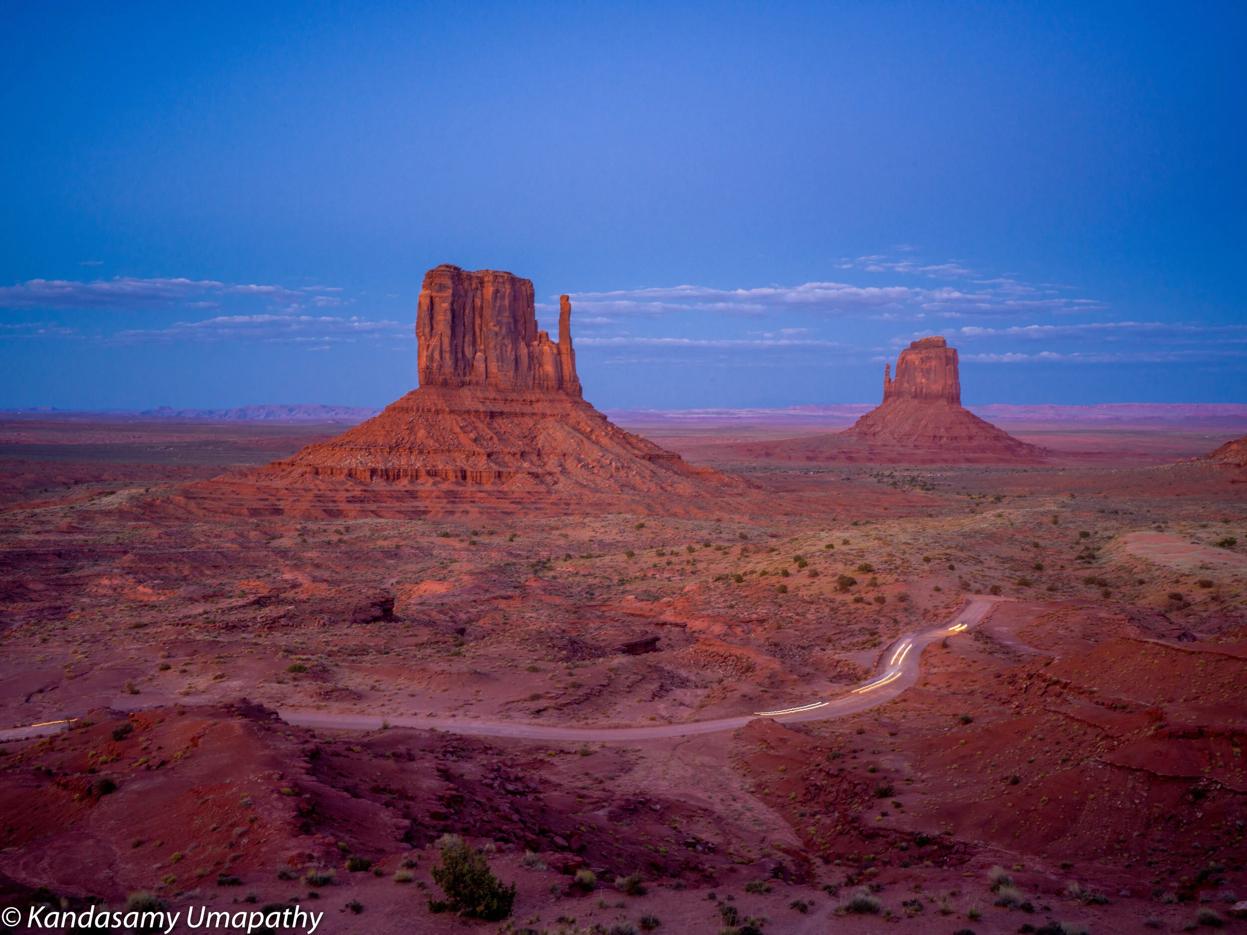Monument valley at sunset