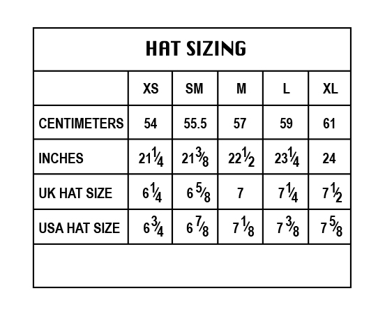Hat Sizing Guide — Hüte