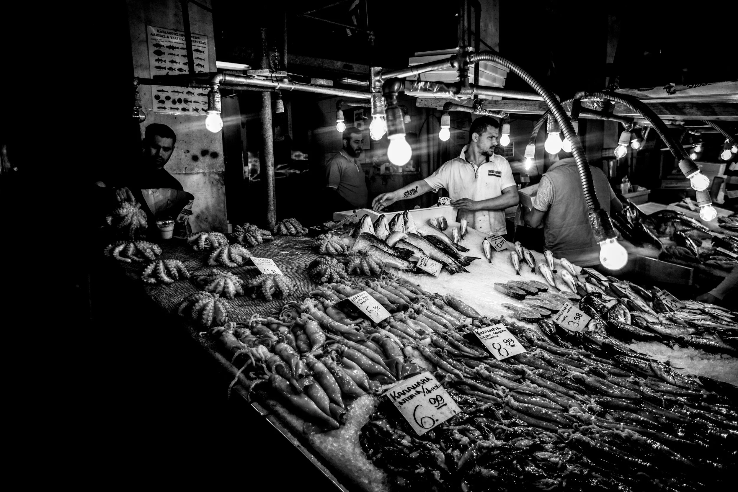 Anthens Fish MarketBW.jpg