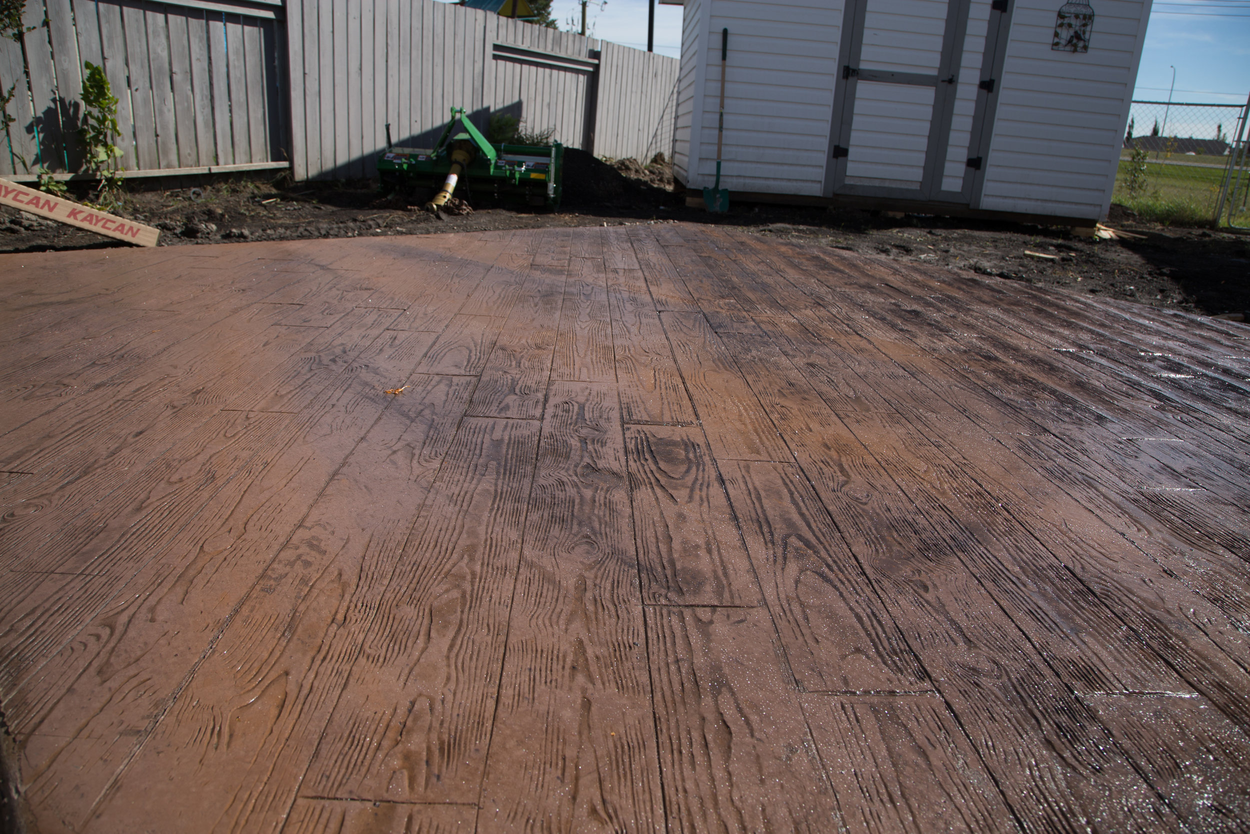 Wood Stamped Concrete 