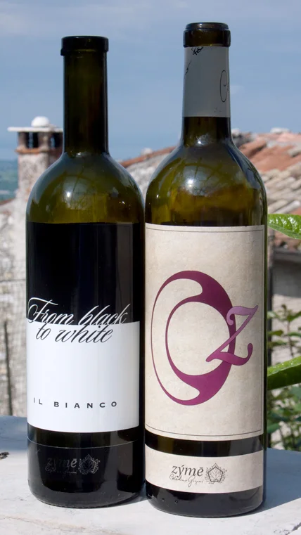 Zýmē’s From Black To White Il Bianco 2010 (left) and Oz Oseleta 2007 (right)