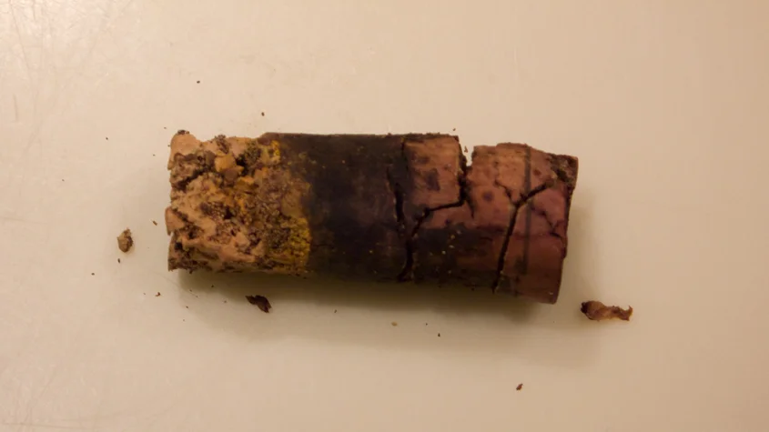 The cork from this bottle of 1988 Château Musar