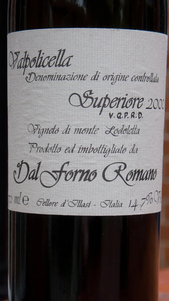 Romano dal Forno, Valpolicella Superiore 2000