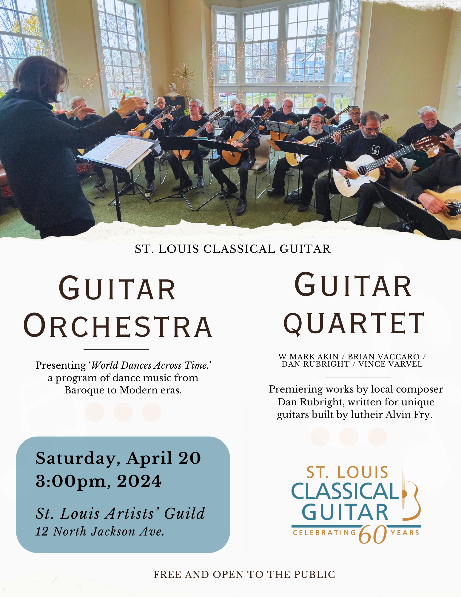 Spring Concert w/ the SLCG Guitar Orchestra &amp; Quartet