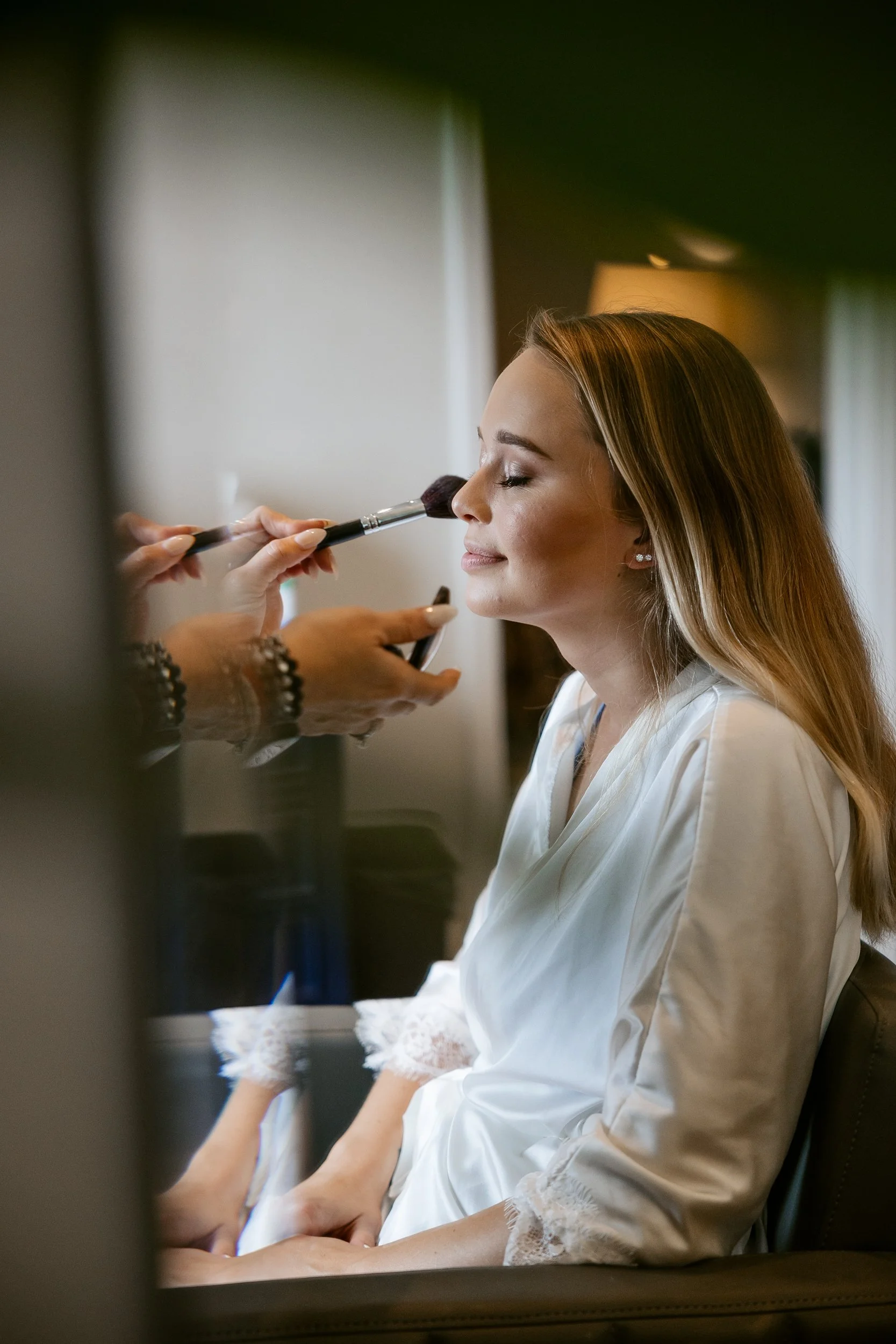 Bride Getting Ready Before Wedding