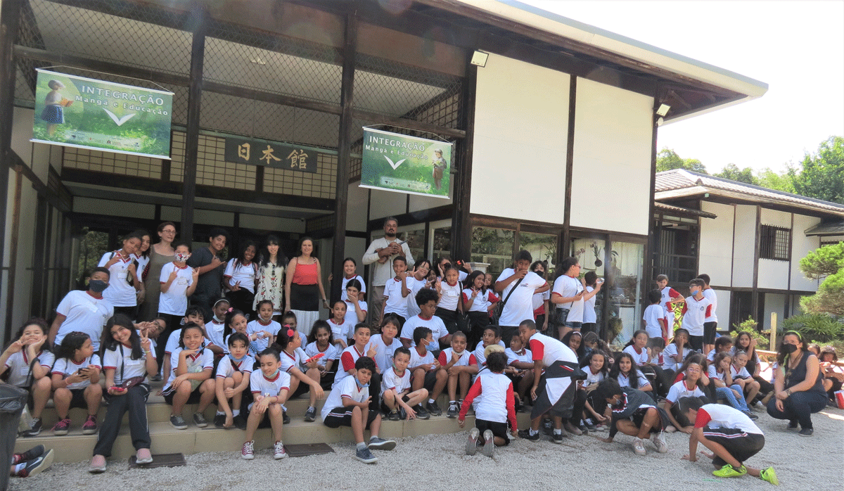 Alunos da Escola Municipal de Oscar Ramos Arantes - Taboão da Serra - Pavilhão Japonês. 2022