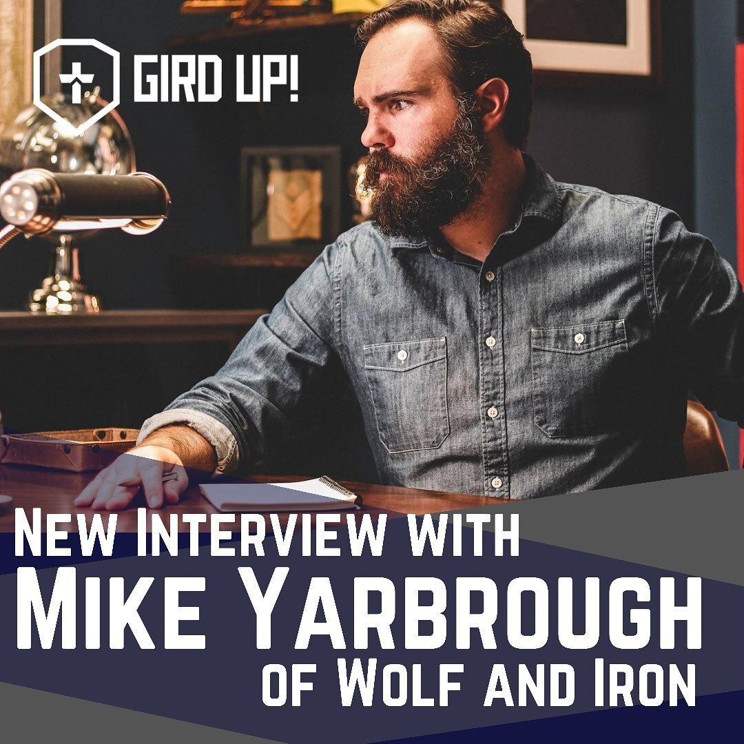 @wolfandiron came on the podcast to promote his new book and encourage young men to #tendthefire LISTEN ON APPLE PODCAST, SPOTIFY, OR WHEREVER YOU GET YOUR PODCASTS. Link in bio. #podcast #girdup #menwholovejesus