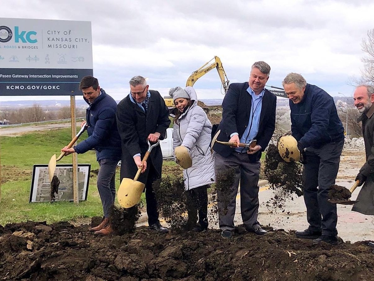 Paseo Gateway Intersection project in the Historic Northeast