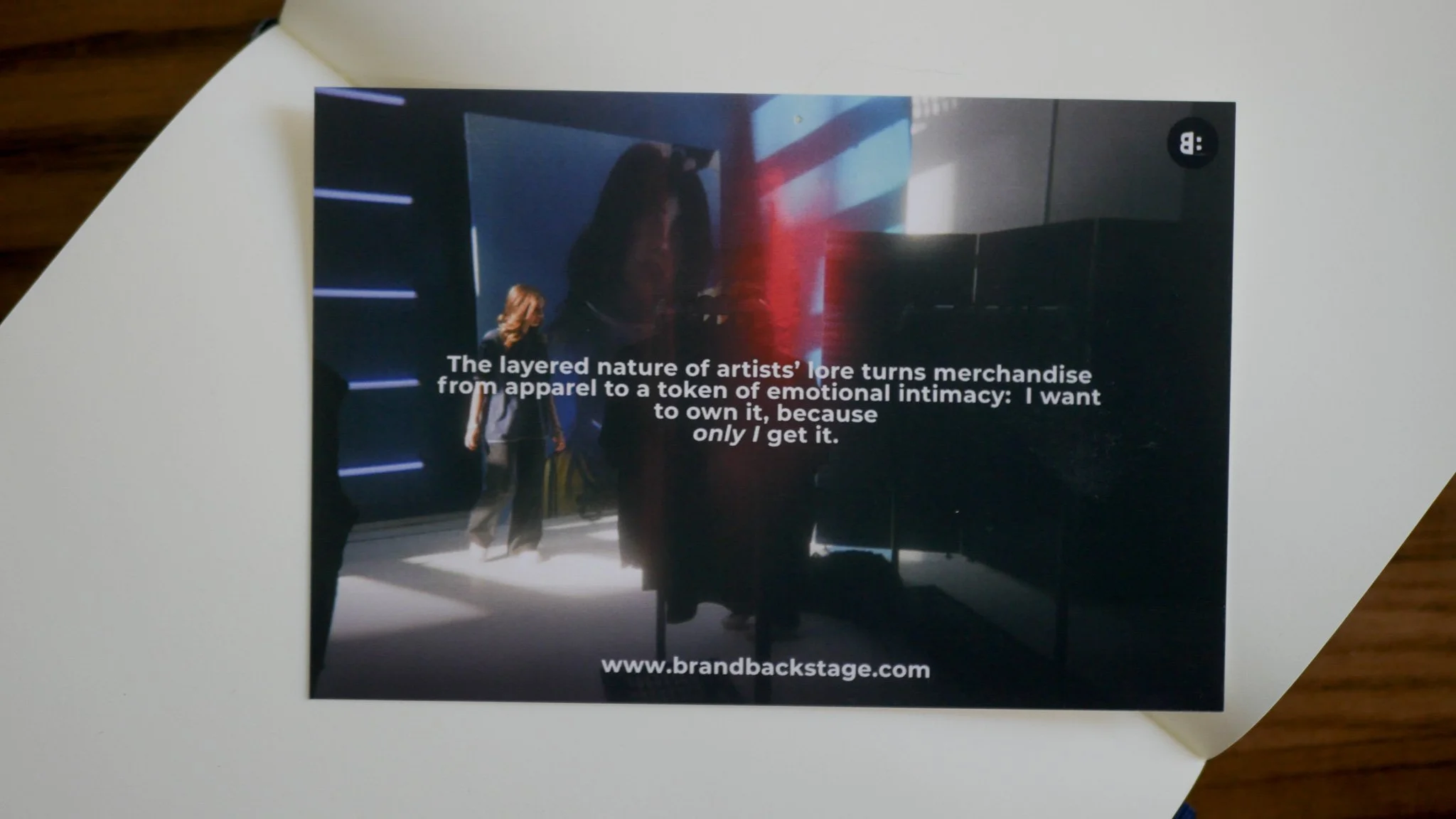 A cultural Insights postcard