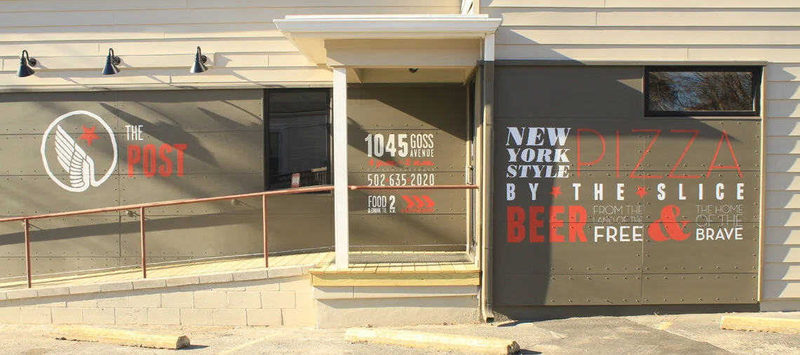 Exterior signage (designed and executed)