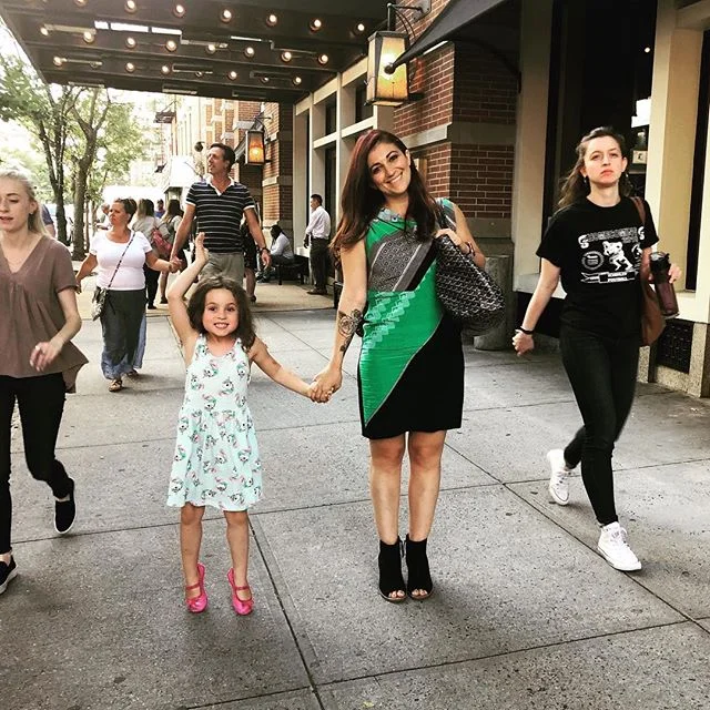 Me and my number 1 fan! 💜 I&rsquo;m in NYC for work this week. I actually grew up here and my family still lives here. So while I was busy at a conference all week, Sophie got to spend some quality time with my parents (thanks mom and dad 😊)
.
.
.
