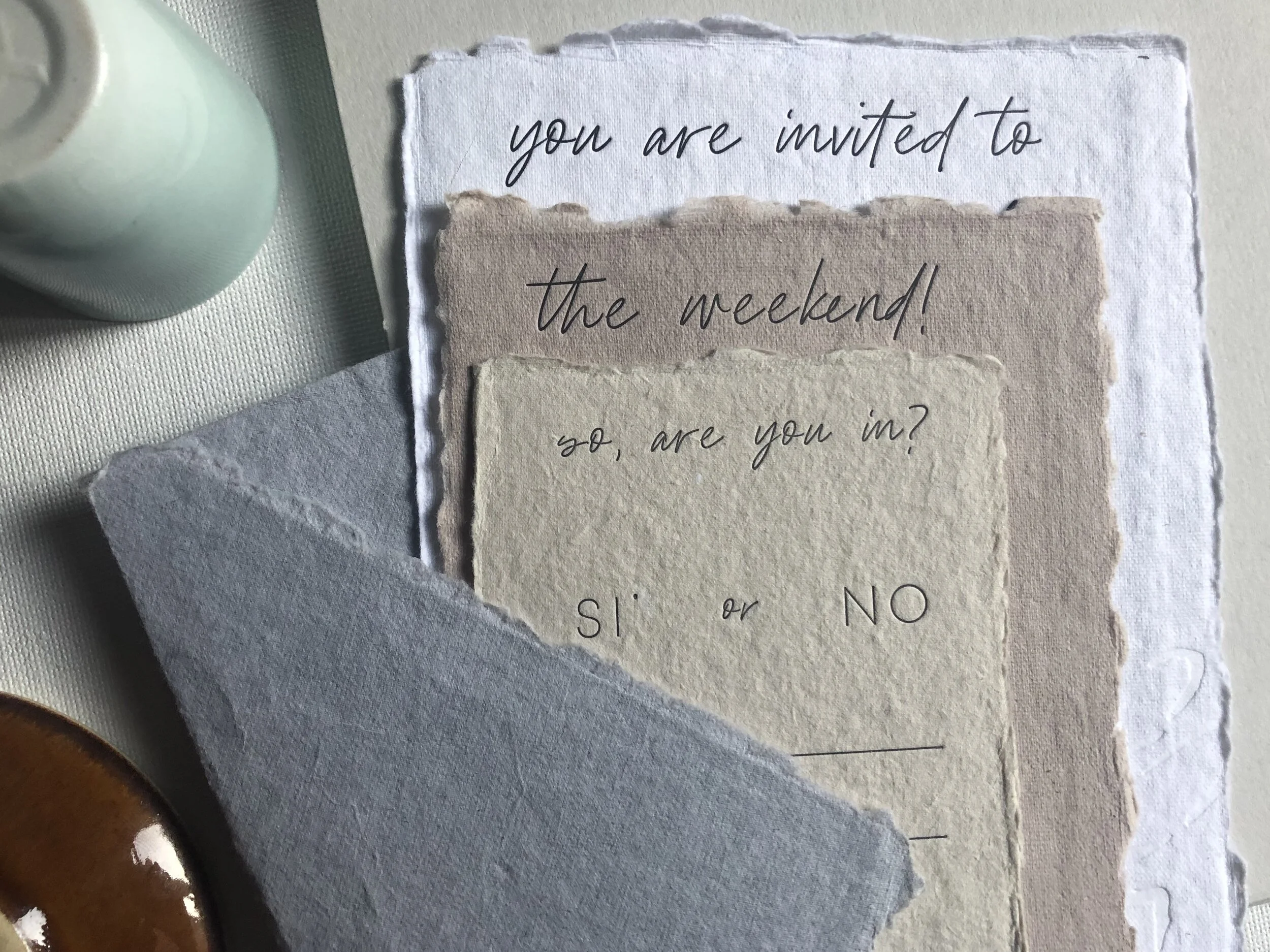 custom letterpress invitations