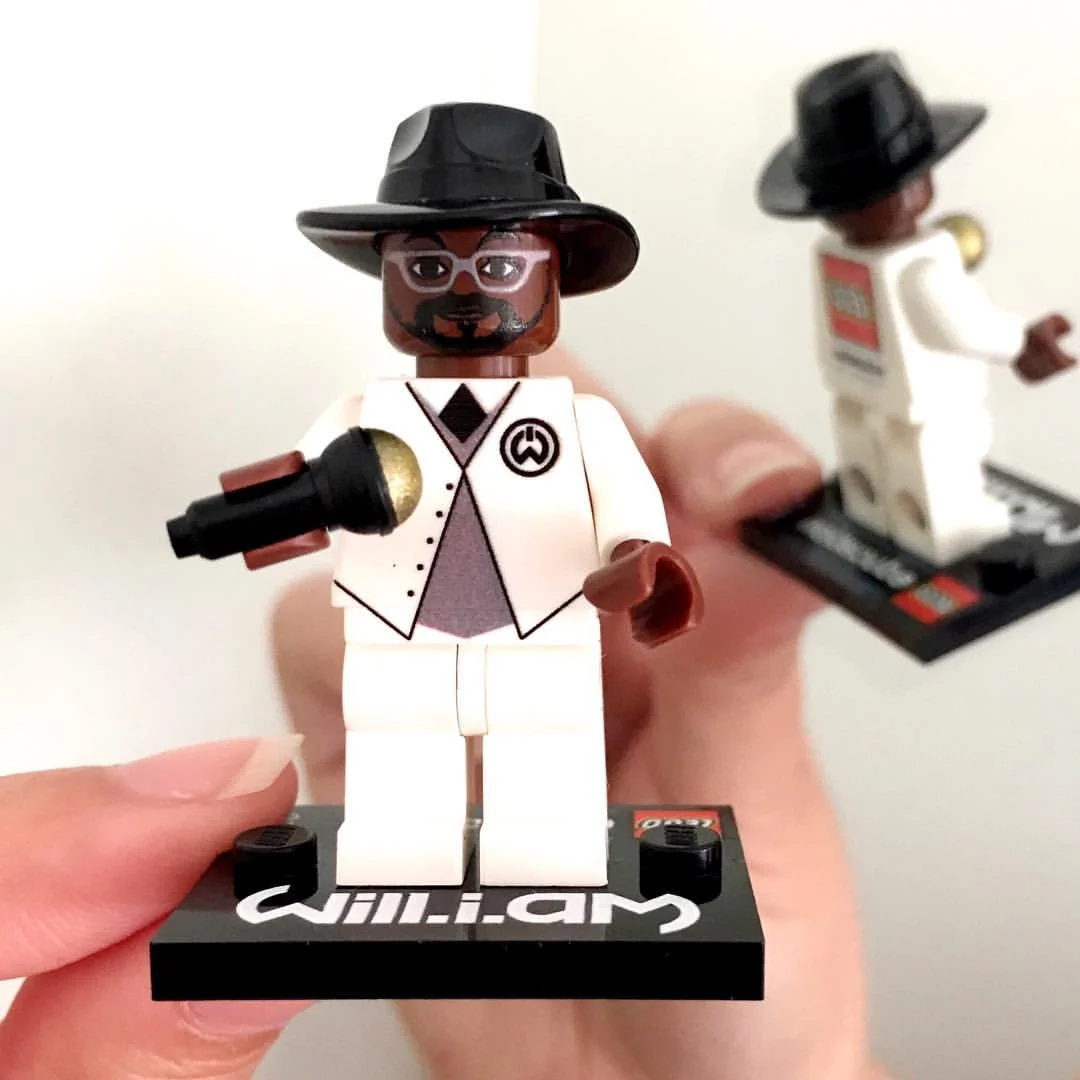 A limited edition LEGO will.i.am! These were created by LEGO to celebrate our support of over 60 LEGO robotics teams since 2016, in partnership with the LA’s Best after-school program .