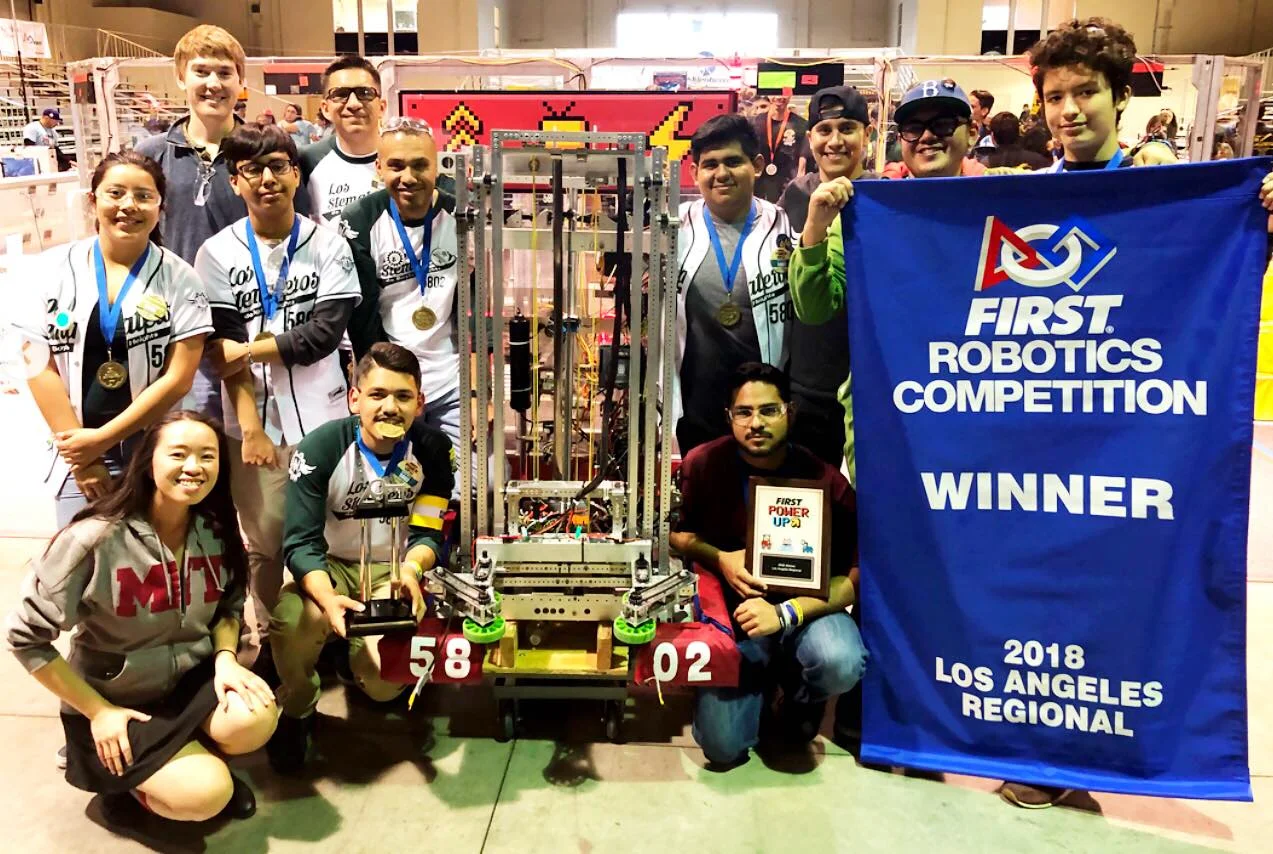 Our high school robotics team from Boyle Heights won the FIRST Robotics Los Angeles Regional! This is an amazing feat for any team, let alone a young team that just started 3 years ago. What a proud moment for Boyle Heights!