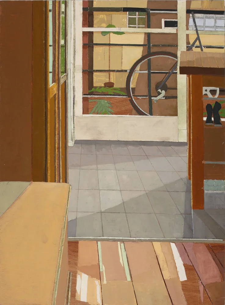 2/7 St. Neot Ave. #1, Oil, canvas, collage, mixed media on board, 120 x 90 cm, 2006