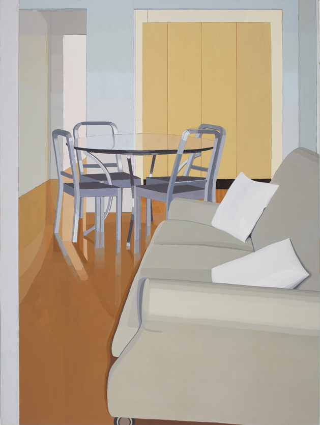 The Poetry of Home, Acrylic, canvas, collage on board, 160 x 120cm, 2015