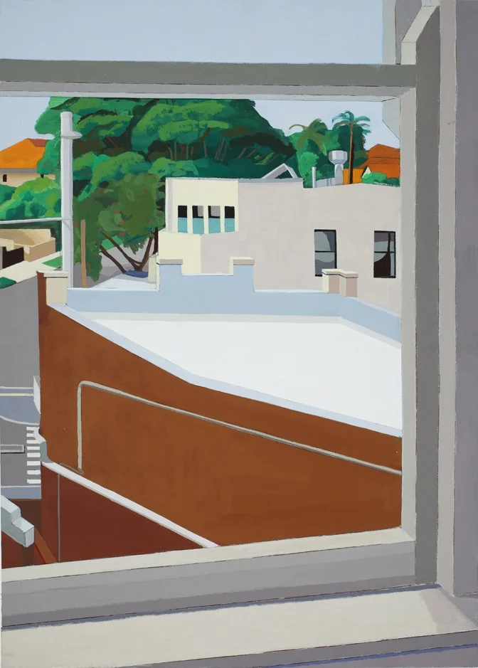 A Changing Landscape, Acrylic, canvas, collage on board, 75.5 x 54cm, 2012