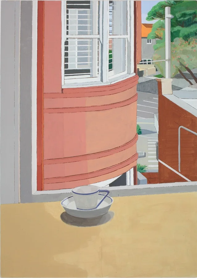 Another Angle, Acrylic, canvas, collage on board, 75.5 x 54cm, 2014