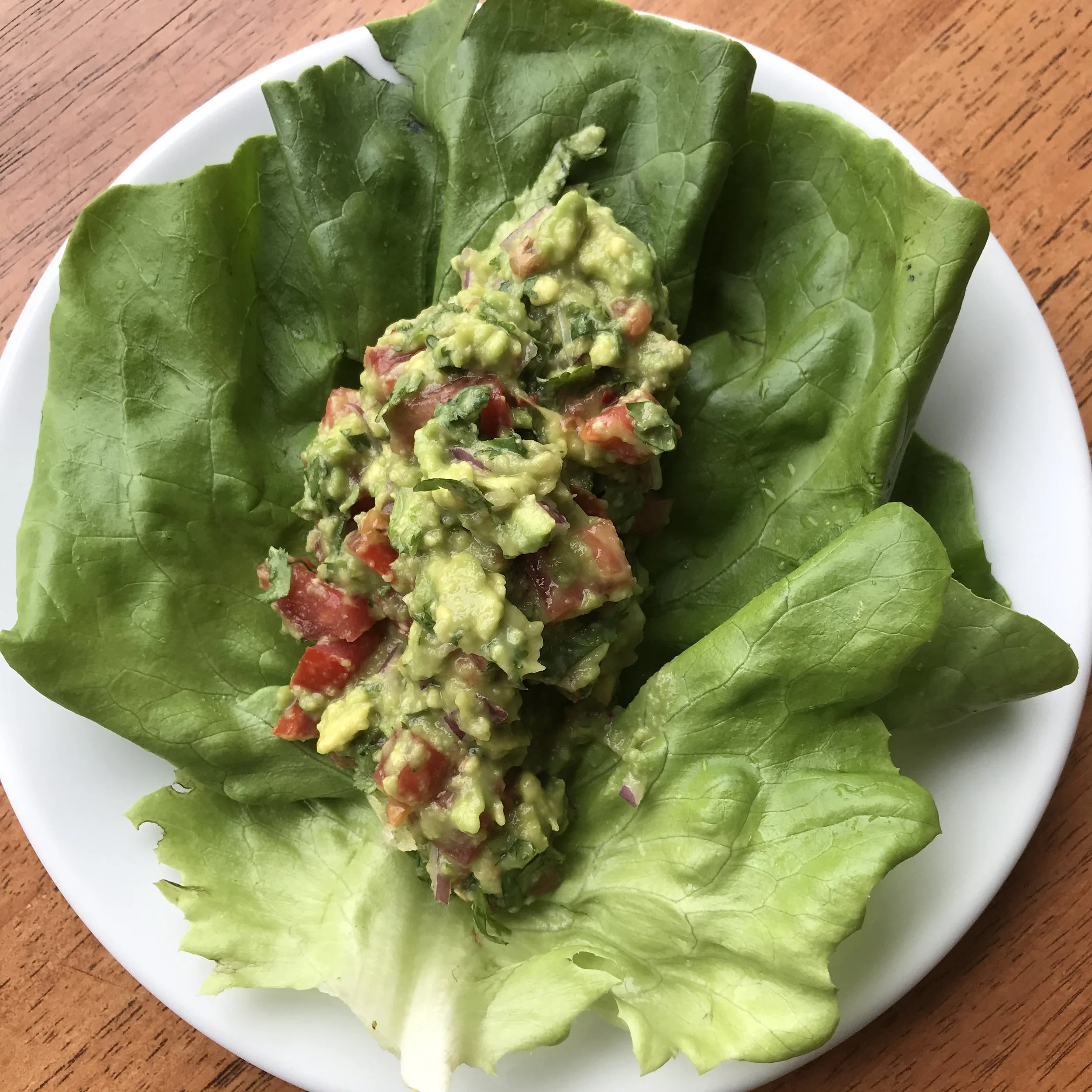 Butter Leaf Guacamole Wraps On A Humid Summer Day
