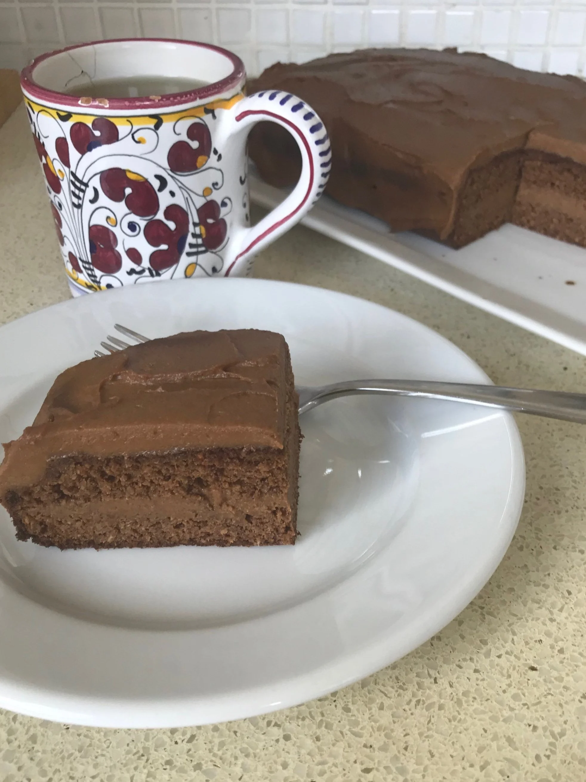 Carob Banana Cake for Afternoon Tea