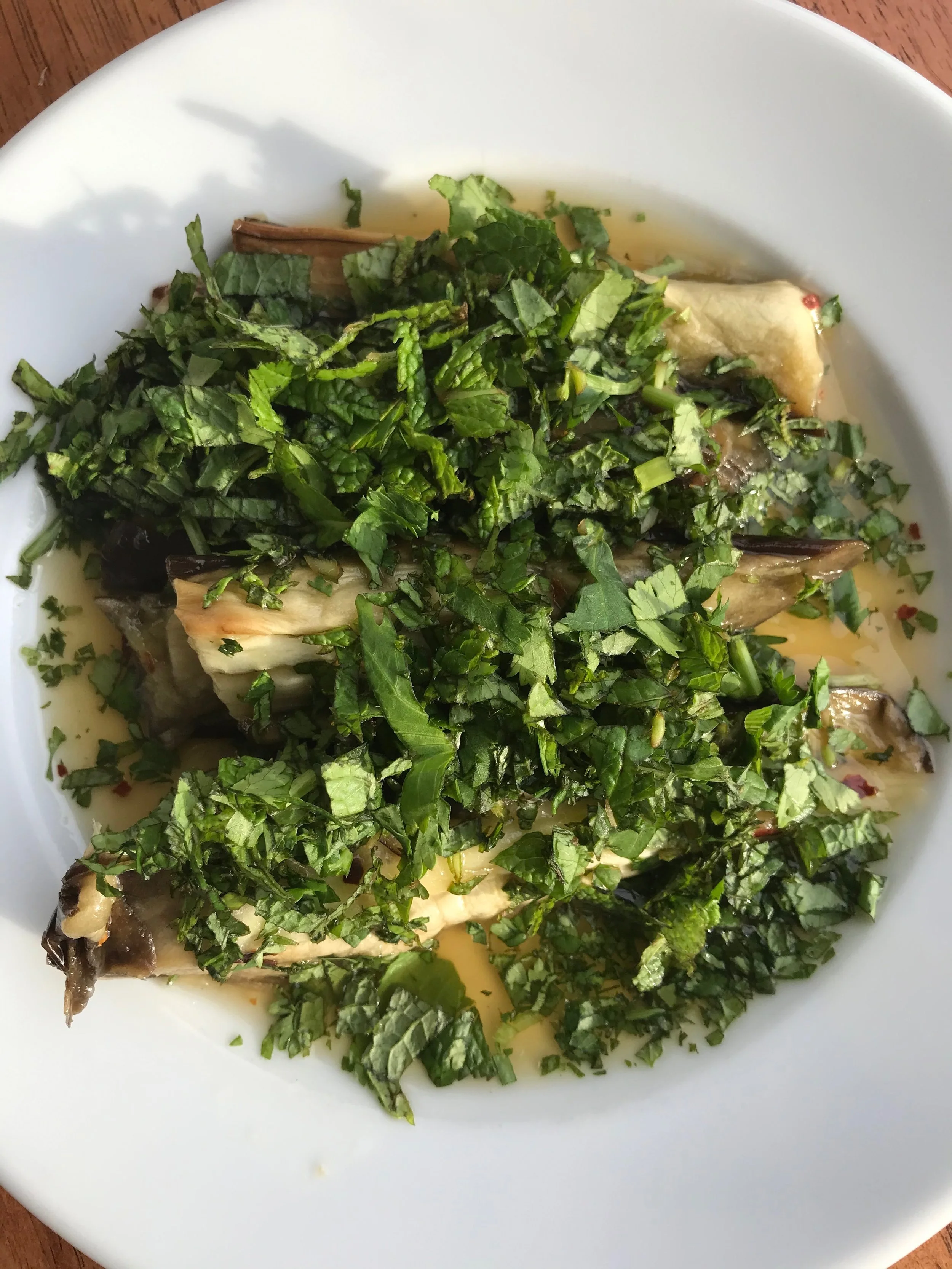 The Salad I Can't Put Down .. Asian Baked Eggplant Salad