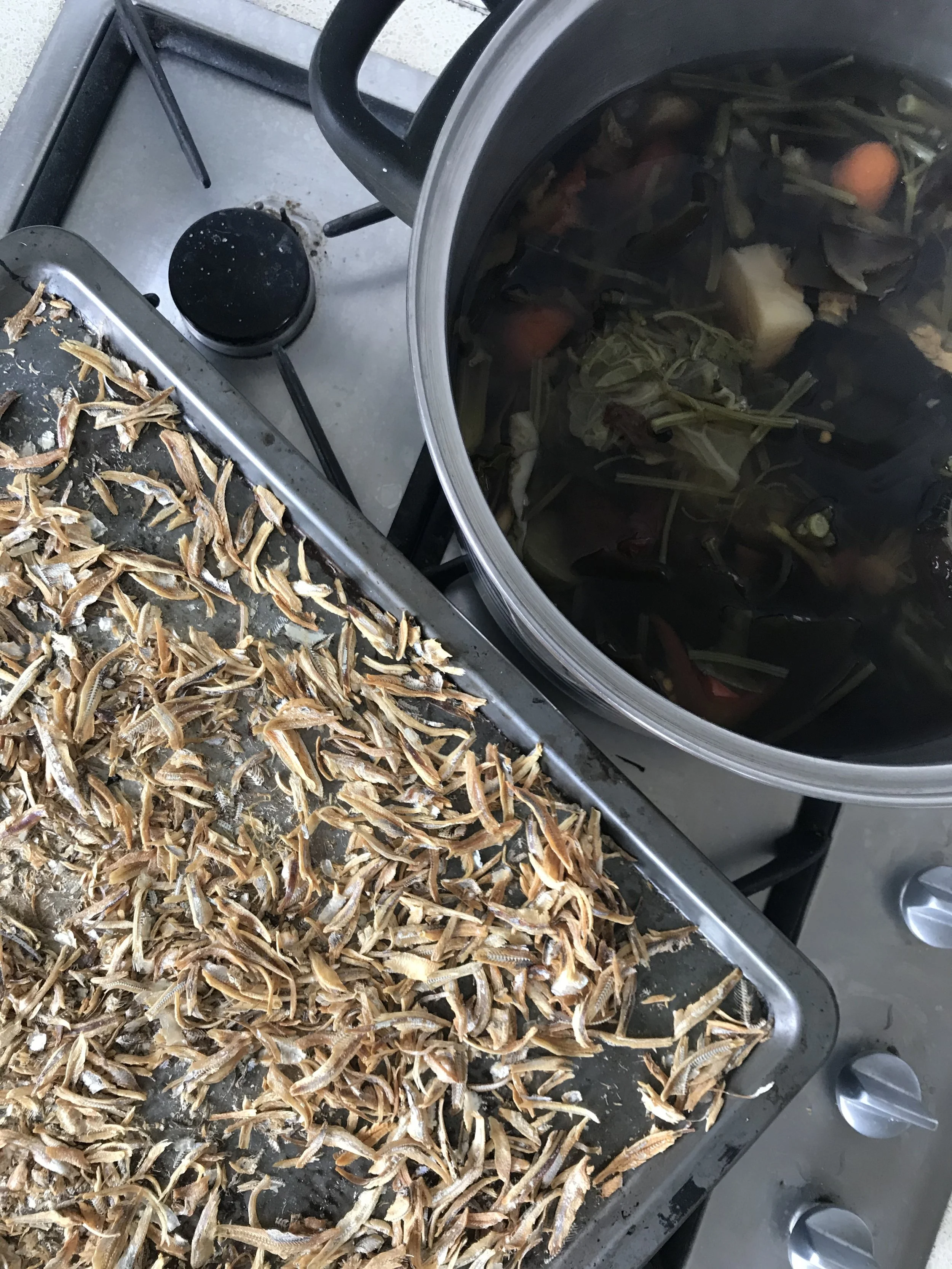 When It's Cool and Wet, Add Pizazz To Soup Stock And Turn On The Oven For Crispy Dried Anchovies!