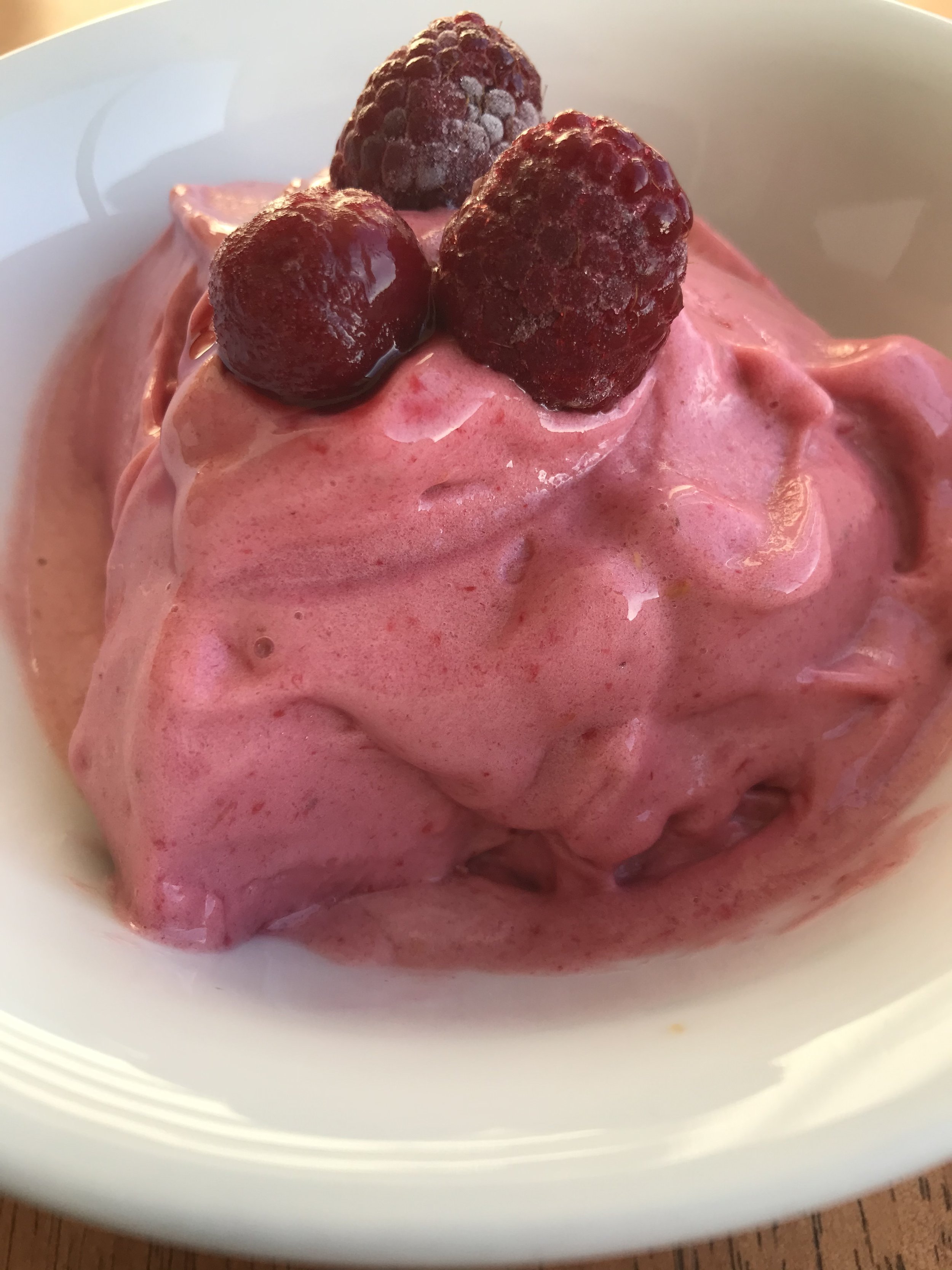 A Cooling Treat? ... Try this Banana Raspberry Sorbet!