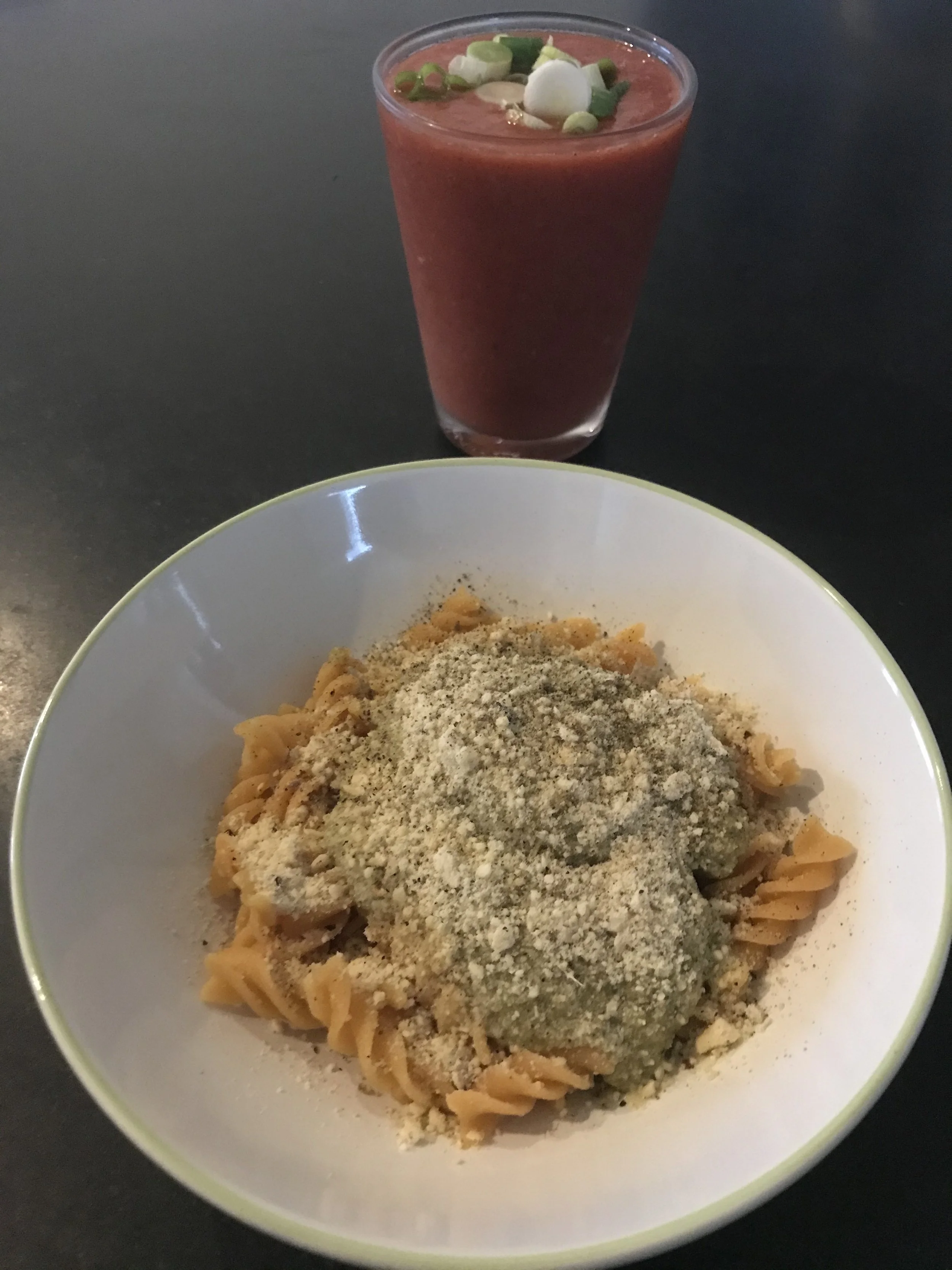 Simple But Delicious Dinner  From The Left Overs... Red Lentil Pasta With Broccoli Sauce 
