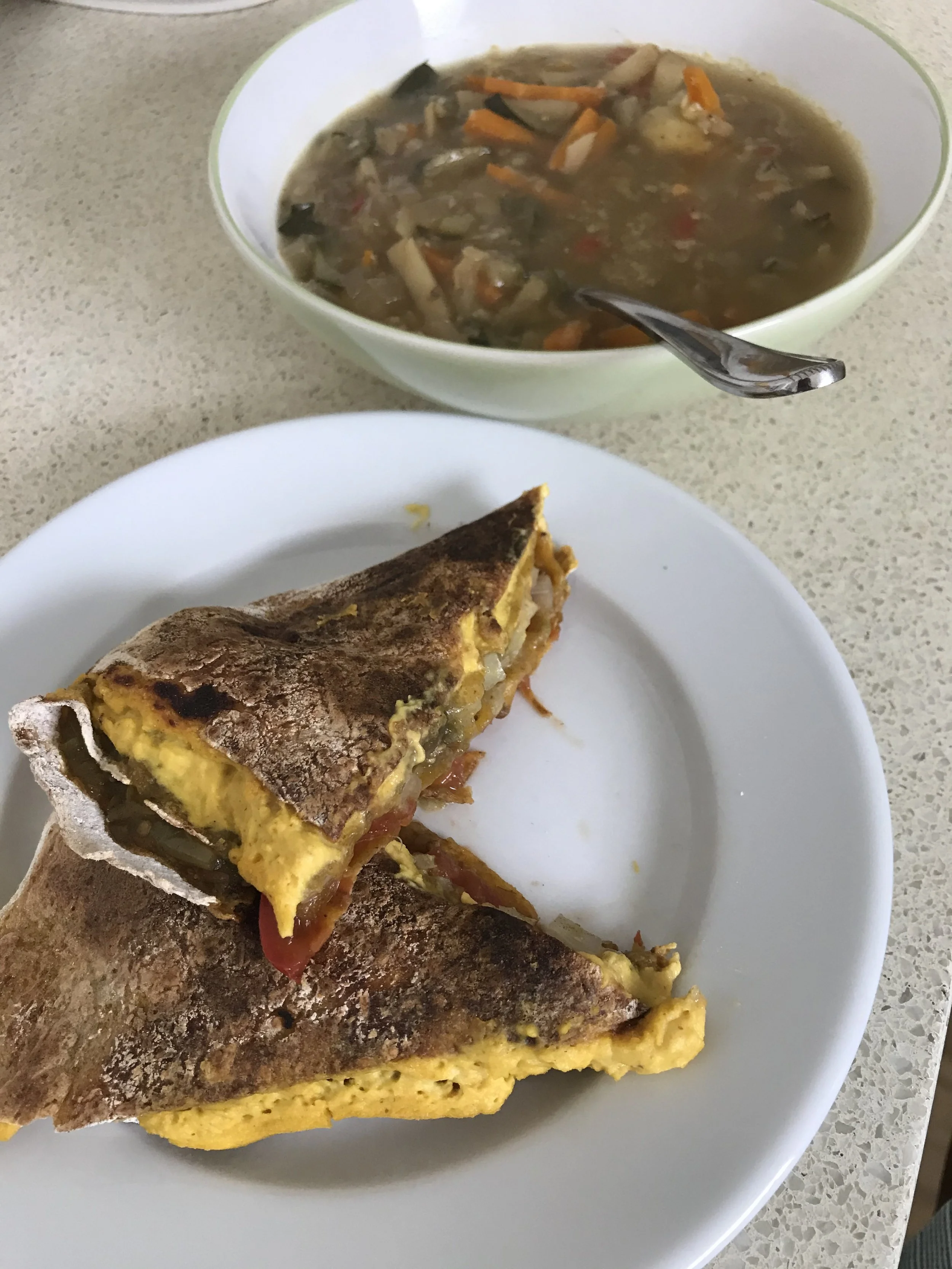 Fold Your Wrap In Quarters With Different Fillings To Make A Delicious Triangle Toastie!