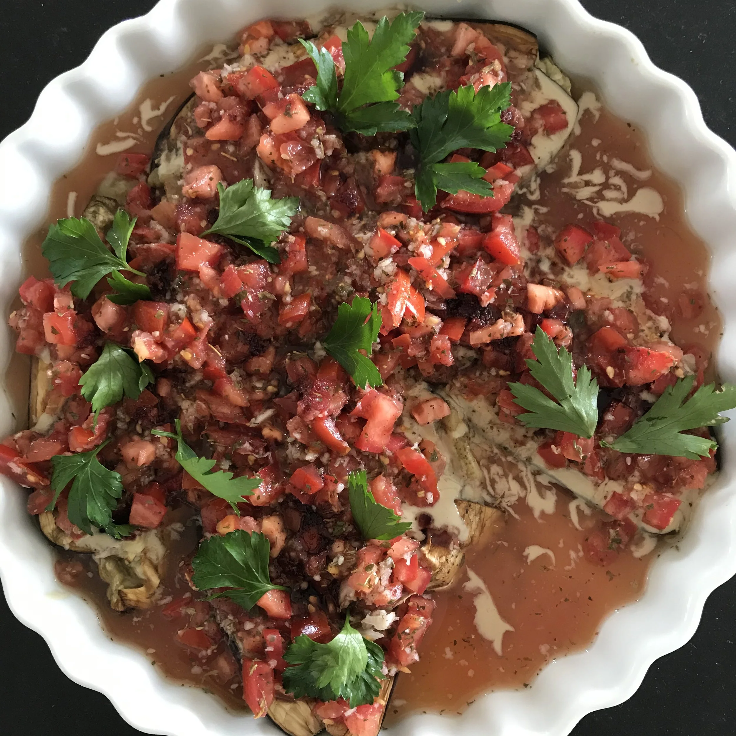  Middle-Eastern Spiced Eggplant With Tomatoes  Hits The Spot!