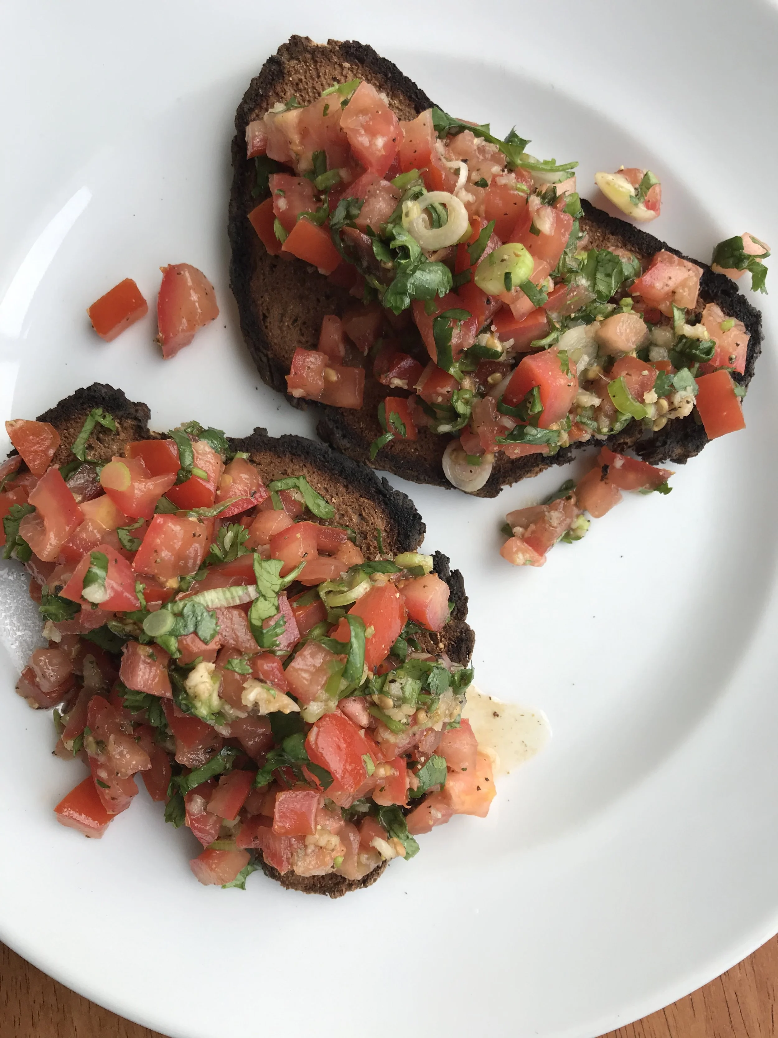 A Wonderful Way To Enjoy Tomatoes Is To Make Bruschetta!