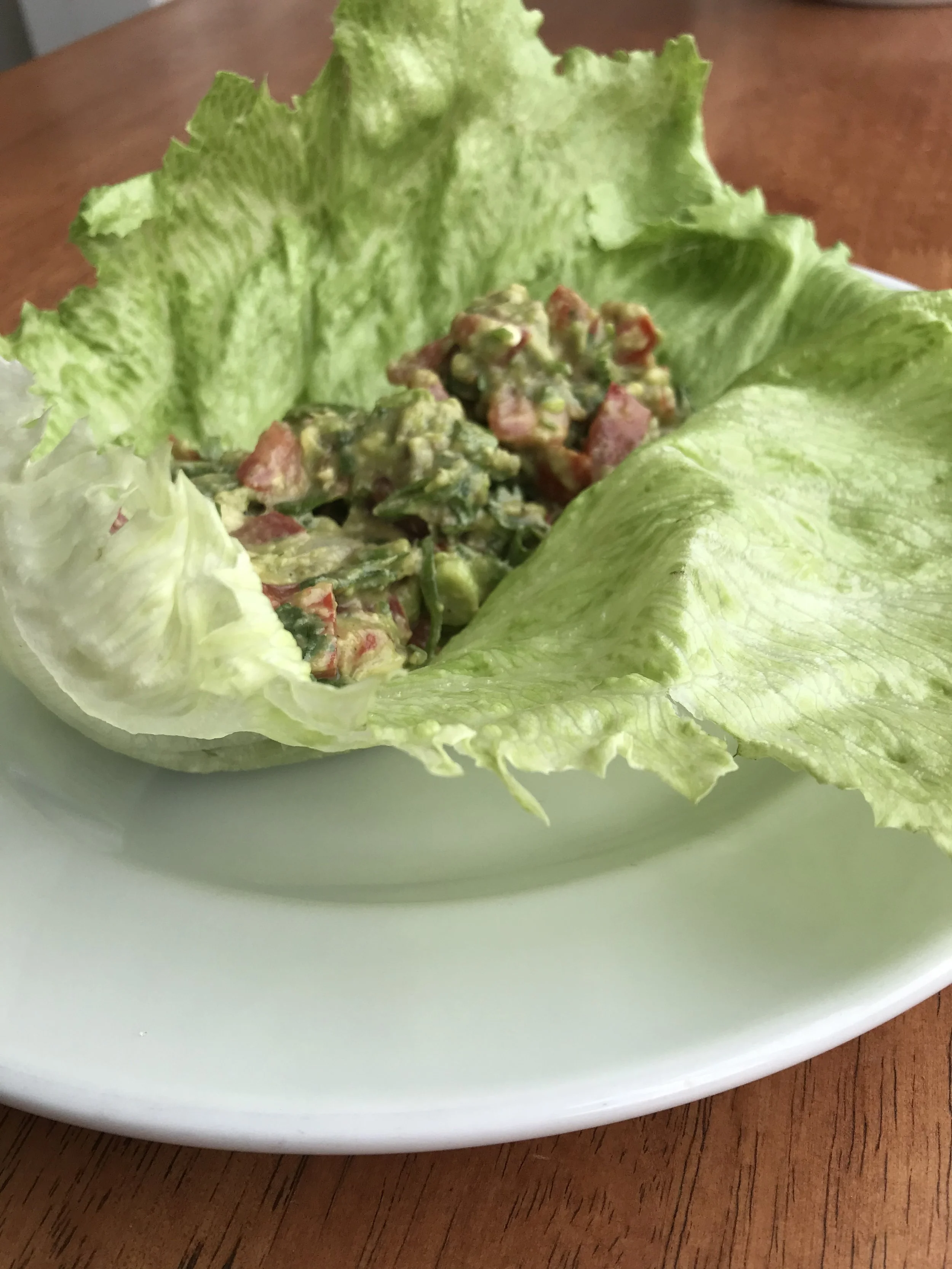 Ditch The Corn Chips And Wrap Guacamole In Crisp Iceberg Lettuce Leaves!