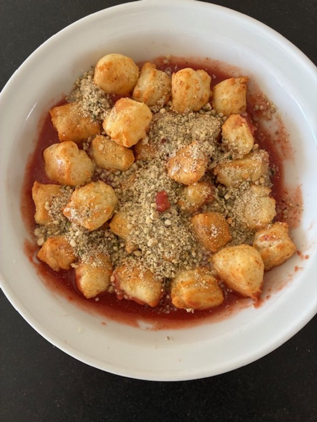Potato Gnocchi - either soft  by boiling or crispy and chewy in the Air Fryer ... For Pure Comfort!
